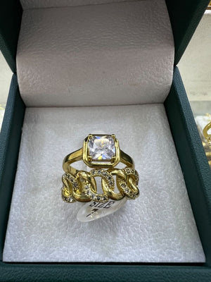 طقم الخواتم الذهبية 💍 (2 ولا 3 خواتم) · 12 موديل