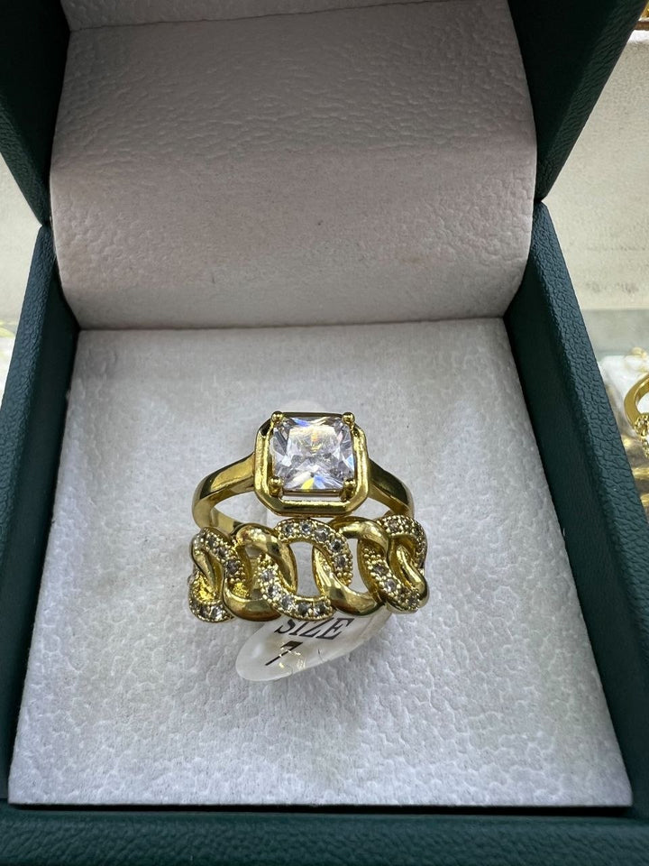 طقم الخواتم الذهبية 💍 (2 ولا 3 خواتم) · 12 موديل