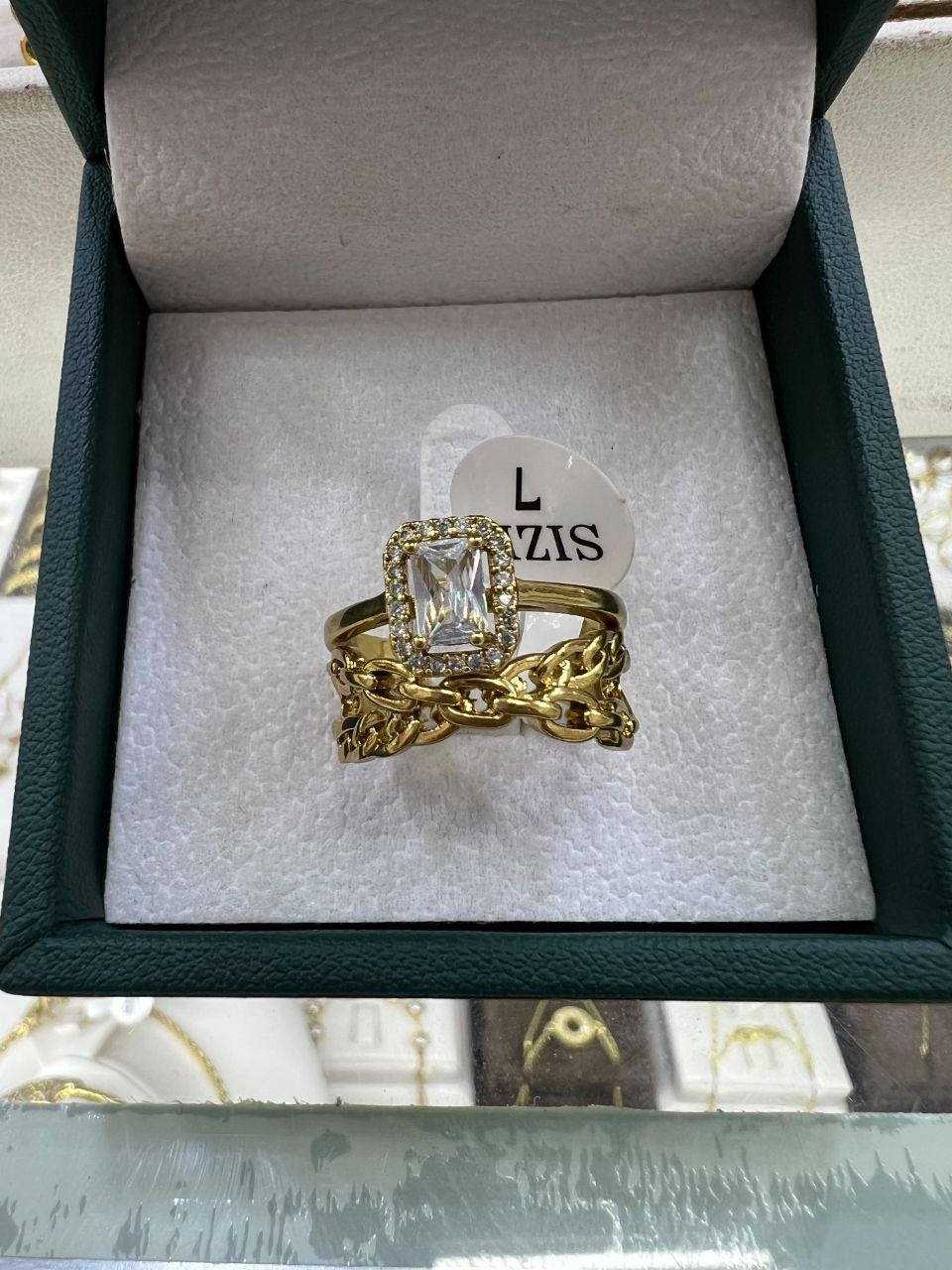 طقم الخواتم الذهبية 💍 (2 ولا 3 خواتم) · 12 موديل