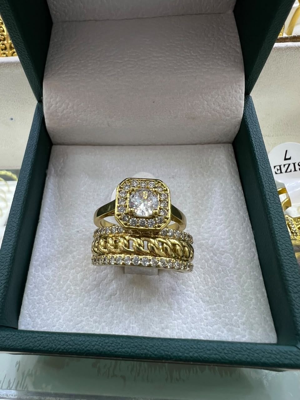 طقم الخواتم الذهبية 💍 (2 ولا 3 خواتم) · 12 موديل