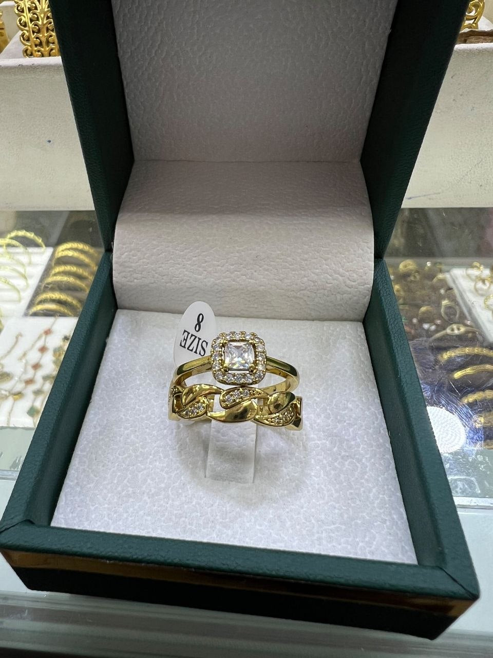 طقم الخواتم الذهبية 💍 (2 ولا 3 خواتم) · 12 موديل